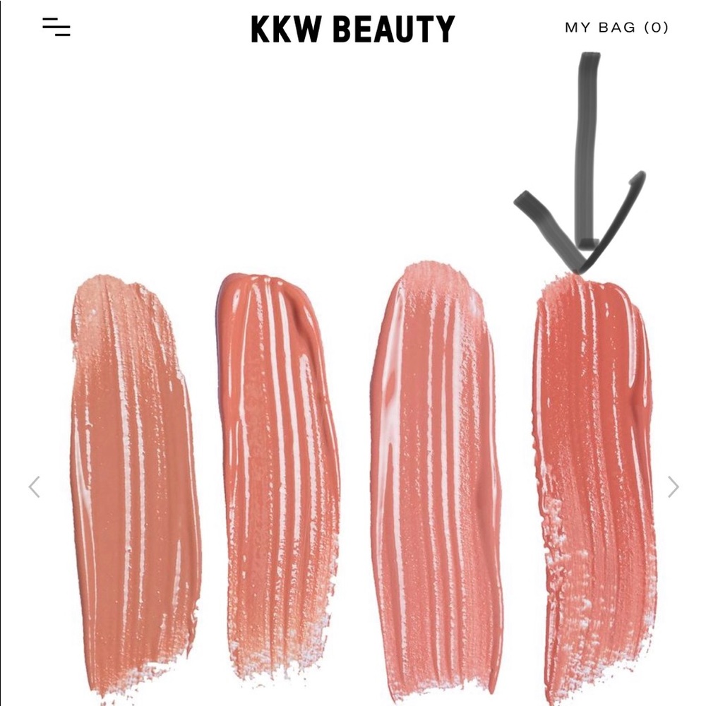 SOLD KKW beauty creme lipstick in Kimberly color